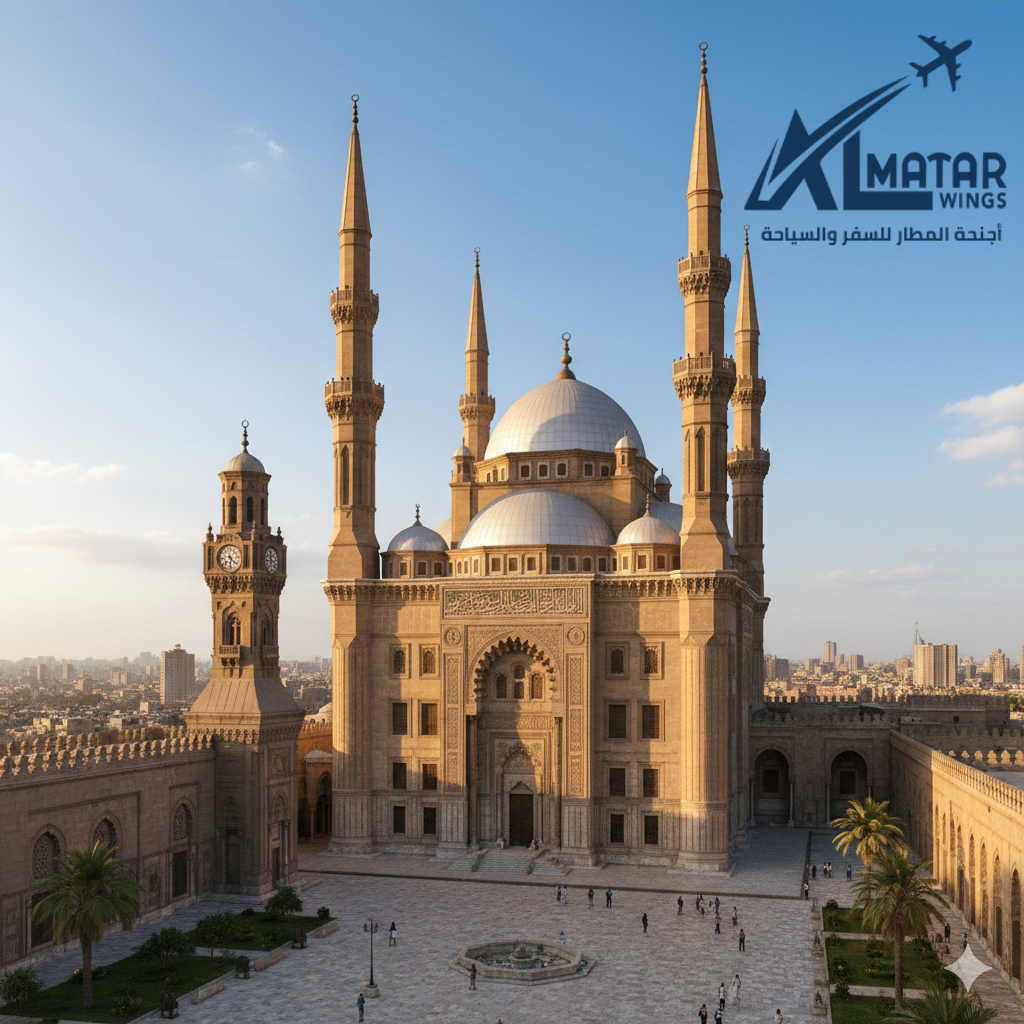 سياحة مصر - مسجد محمد علي باشا في قلعة صلاح الدين الأيوبي أجنحة المطار للسفر والسياحة.