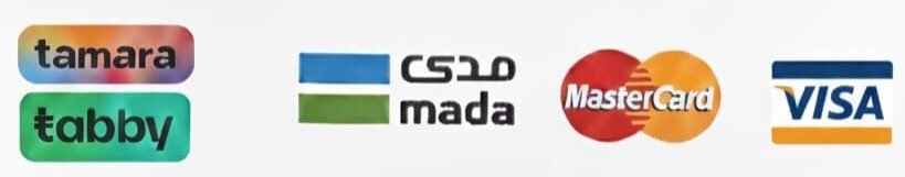 طرق الدفع المتاحة في أجنحة المطار - تابي وتمارا ومدى وفيزا.