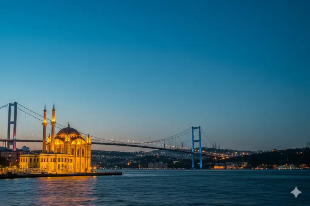 بكجات إسطنبول السياحية - جسر البوسفور الرابط بين آسيا وأوروبا أجنحة المطار للسفر والسياحة.