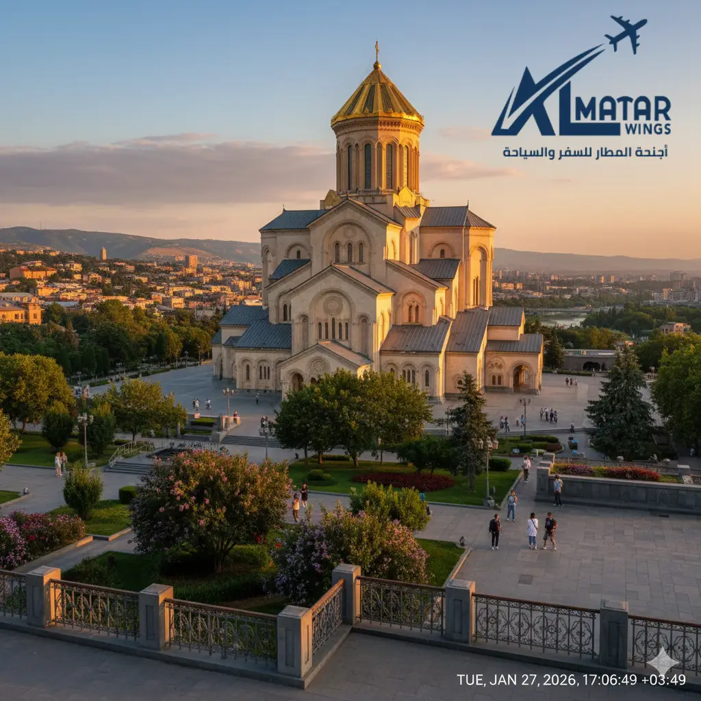 بكجات جورجيا السياحية - كاتدرائية ساميبا في تبليسي أجنحة المطار للسفر والسياحة.