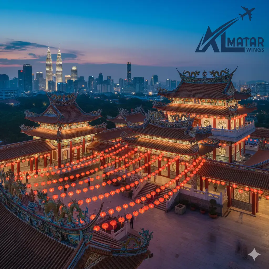 سياحة ماليزيا - معبد ثيان هو في كوالالمبور أجنحة المطار للسفر والسياحة.